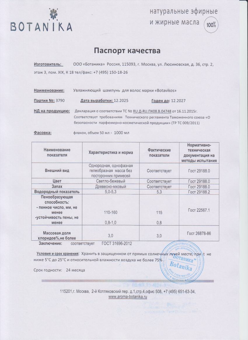 Паспорт №122025